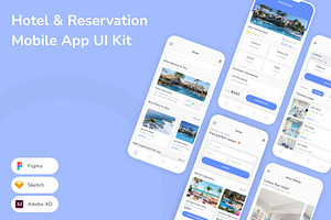 Hotel Reservation Mobile App UI Kit