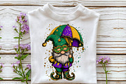 Mardi Gras Gnome Clipart Set, an Illustration by Sublimation Artist (Thumbnail 6 of 6)