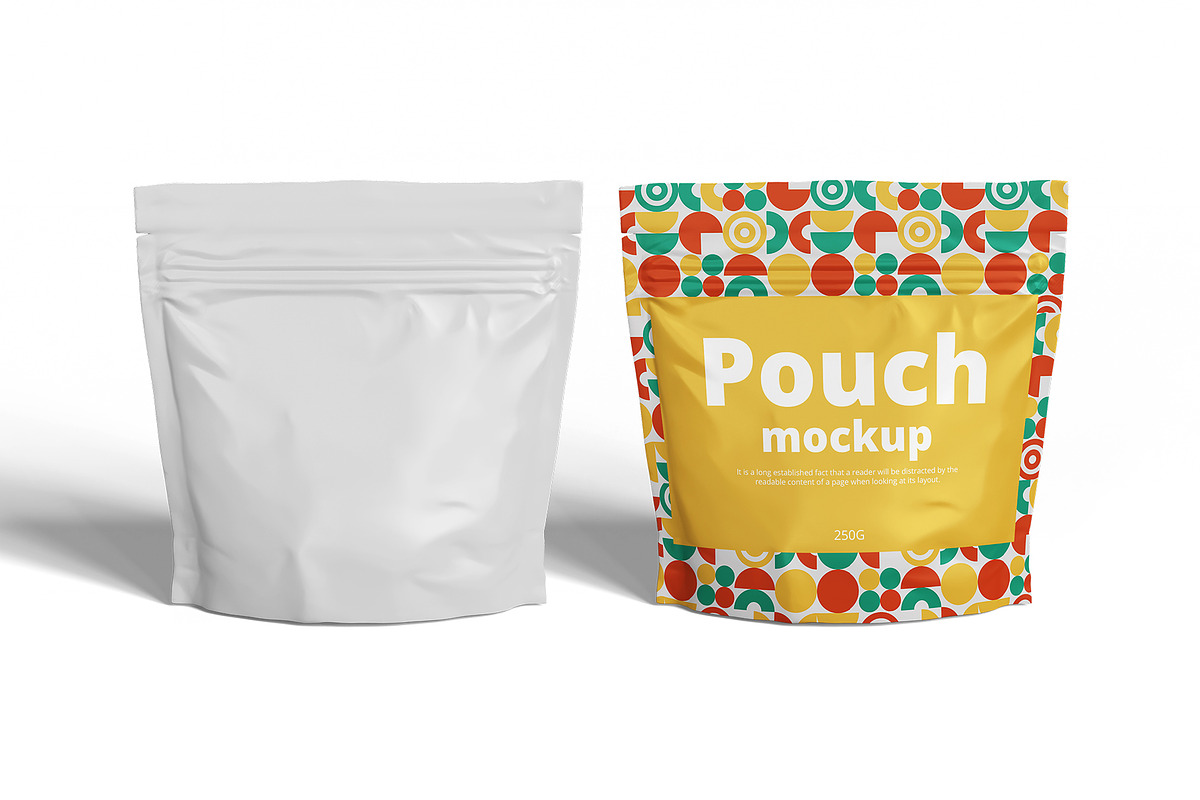 Plastic Pouch Mockup, a Packaging Mockup by Mockupfit (Photo 1 of 2)