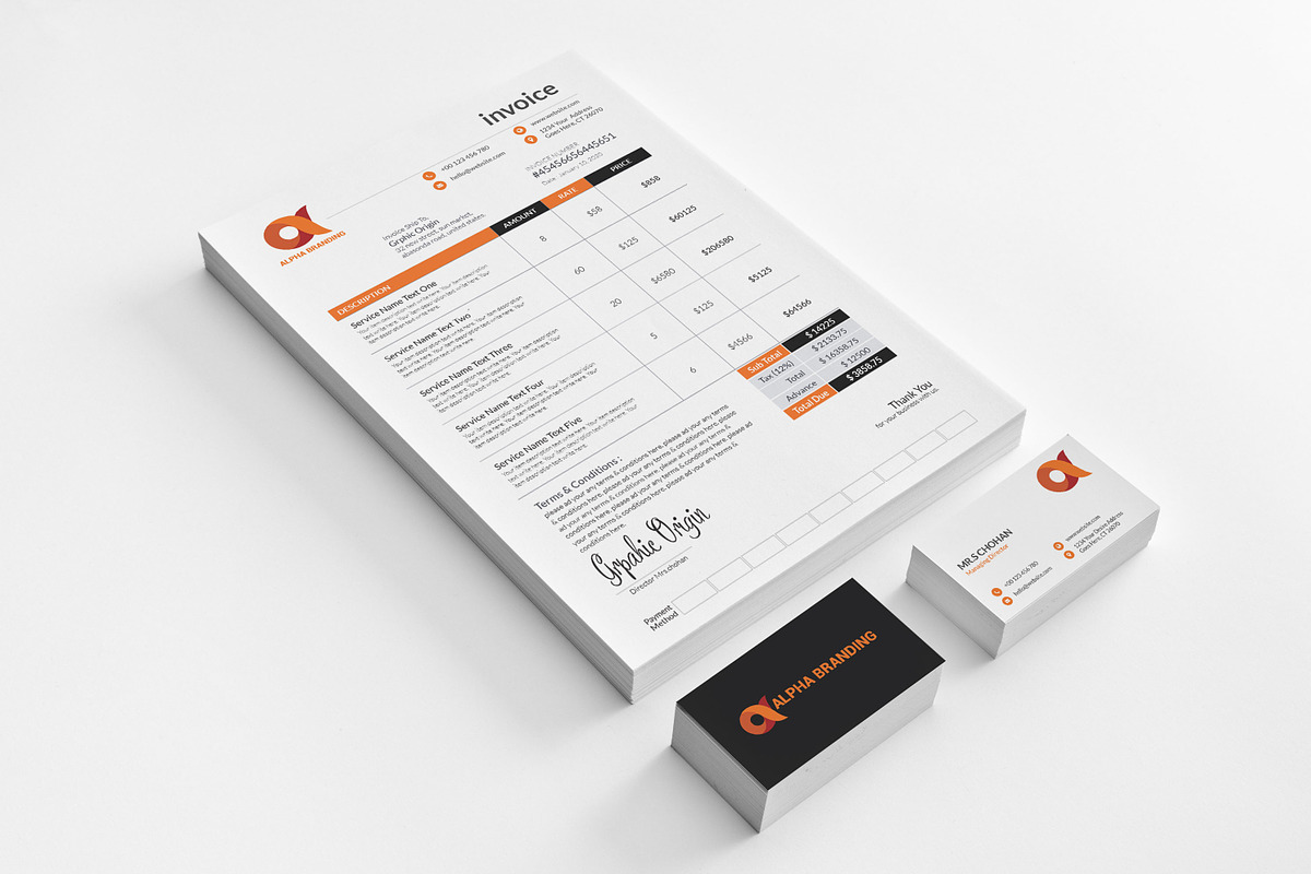 Branding Identity, a Stationery Template by Graphic Origin (Photo 5 of 15)