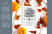 Autumn A7 Invitation Mockup, a Product Mockup by Makers Mockup Studio (Thumbnail 2 of 5)