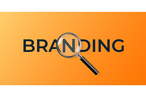 Magnifying branding. Marketing, a Finance Illustration by Stock-Smart-Start