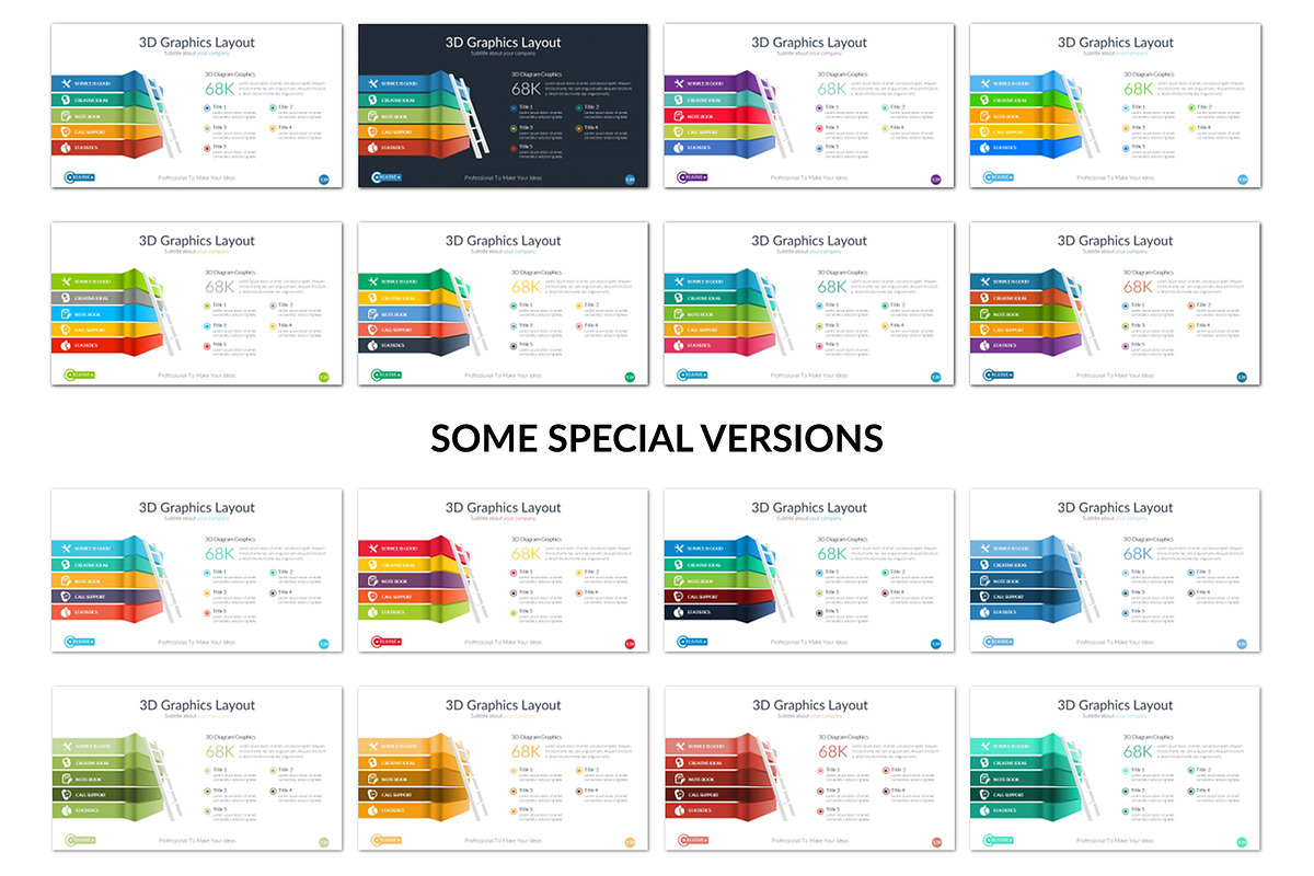 Annual Report Powerpoint Template, a Presentation Template by UniqueStudio (Photo 13 of 14)