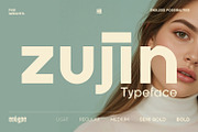 Zujin - Geometric Sans-Serif, a Font by Eotype Studio (Thumbnail 1 of 12)