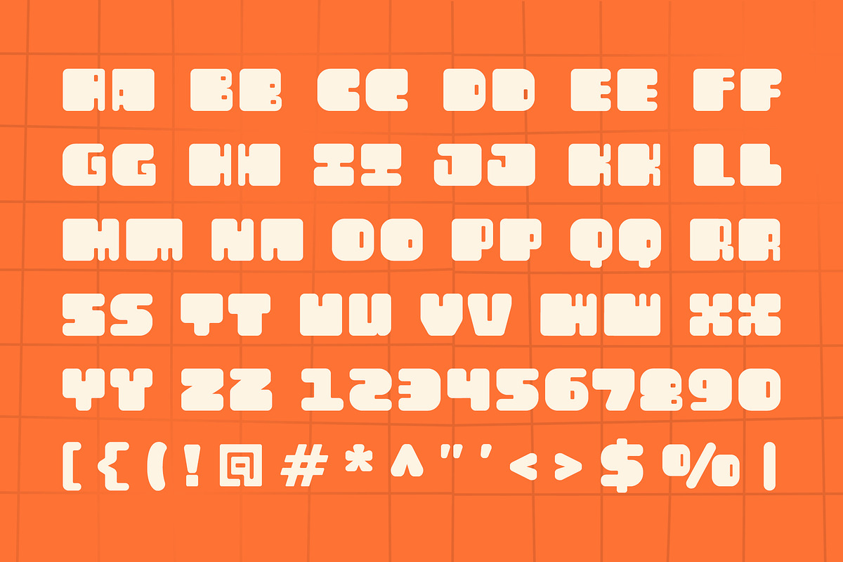Haltime – Bold Retro Boxy Font, a Sans Serif Font by Typia Nesia (Photo 2 of 11)