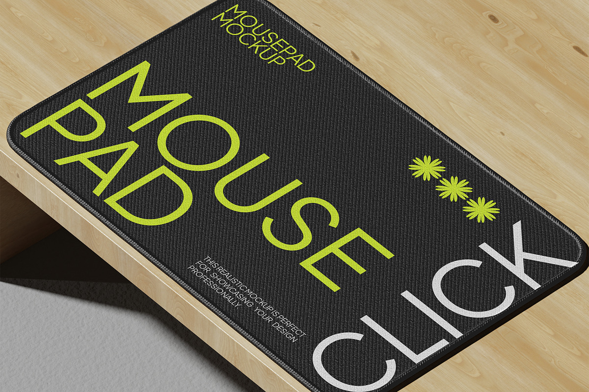 Mousepad Mockup, a Merchandise Mockup by Permadi Creative (Photo 2 of 3)