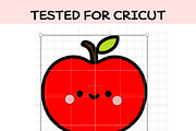 Kawaii Baby Apple SVG Bundle | Cute, an Illustration by TheHitShop (Thumbnail 4 of 7)