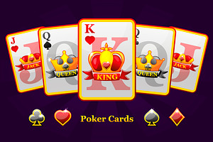 Complete Set Playing Poker Cards