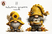 Autumn Gnome PNG Clipart Bundle, a Seasonal Illustration by Nicolle's Colorful Art (Thumbnail 1 of 6)