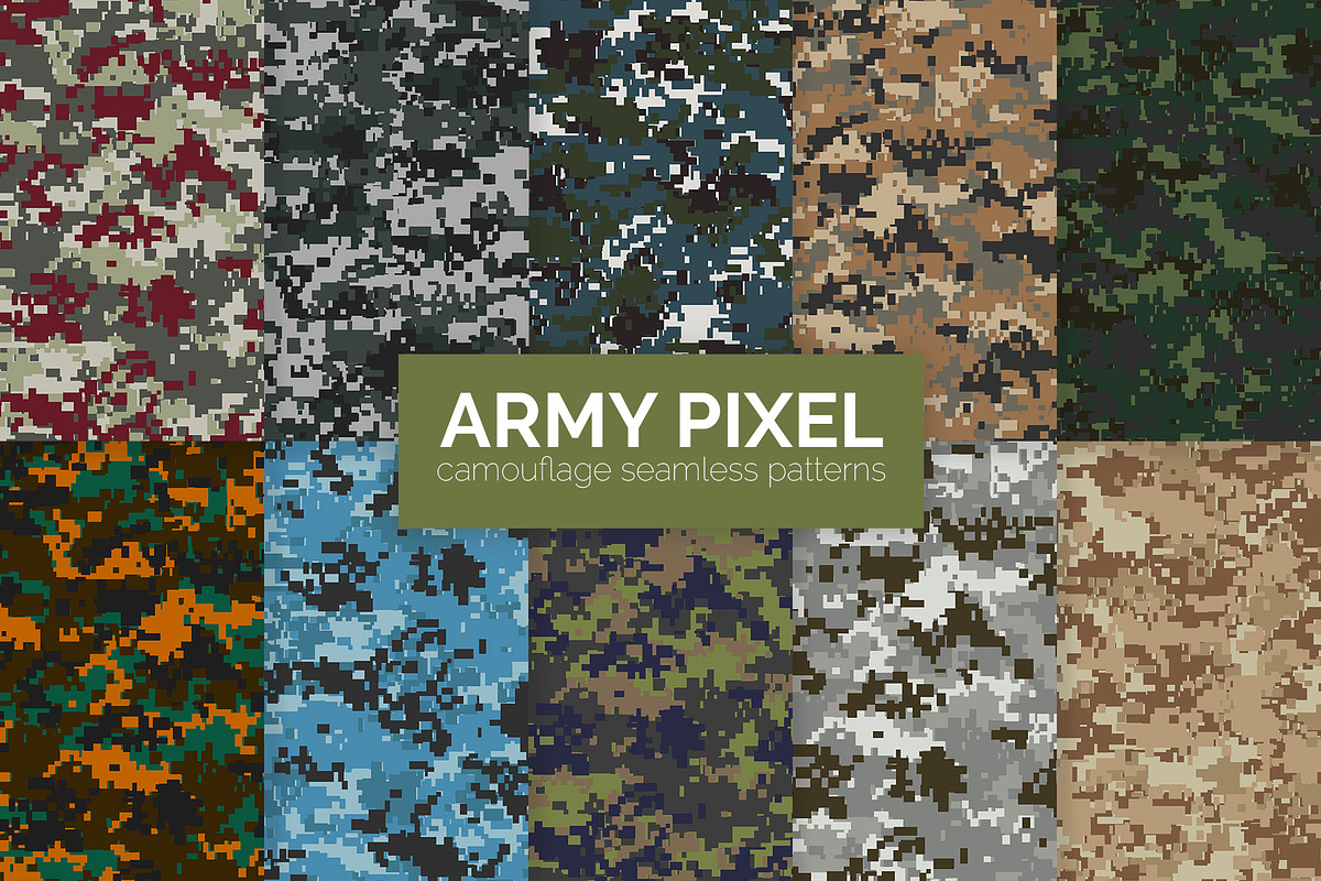 240 Camouflage Patterns Bundle, a Pattern Graphic by 3Y_Design (Photo 24 of 26)