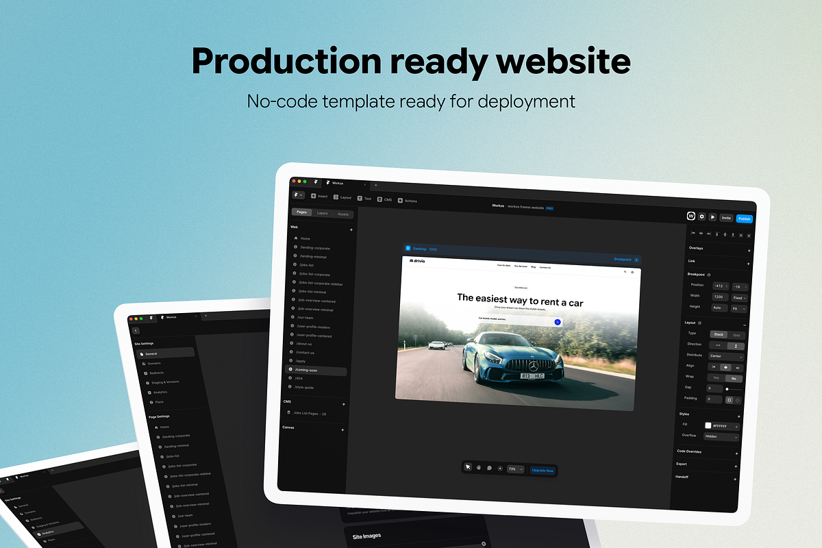 Drivio - car rental Framer template, a HTML Template by WhiteUI.Store (Photo 5 of 6)