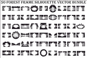 Forest Frame Silhouette SVG Bundle, an Illustration by jahid234 (Thumbnail 1 of 51)