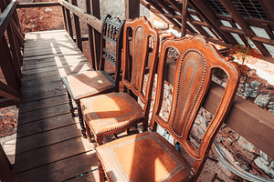 Antique Chairs Under Solar Roof, an Architecture Photo by SkyNext