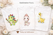 Funny Dino Sublimation PNG, an Illustration by Artnoy (Thumbnail 6 of 8)