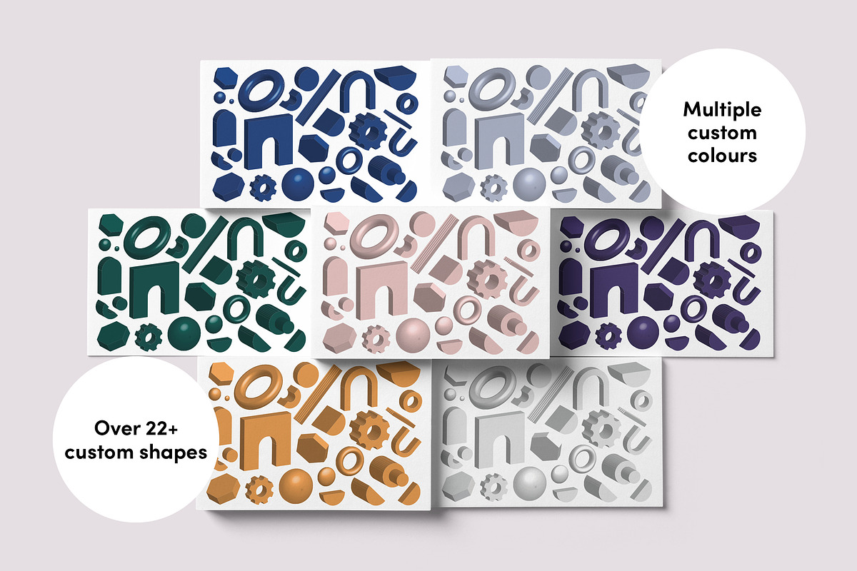3D Geometrics, a Pattern Graphic by Geometrica Bureau (Photo 8 of 11)