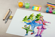 Christmas Clipart Watercolor, an Illustration by denisespinoza (Thumbnail 6 of 7)