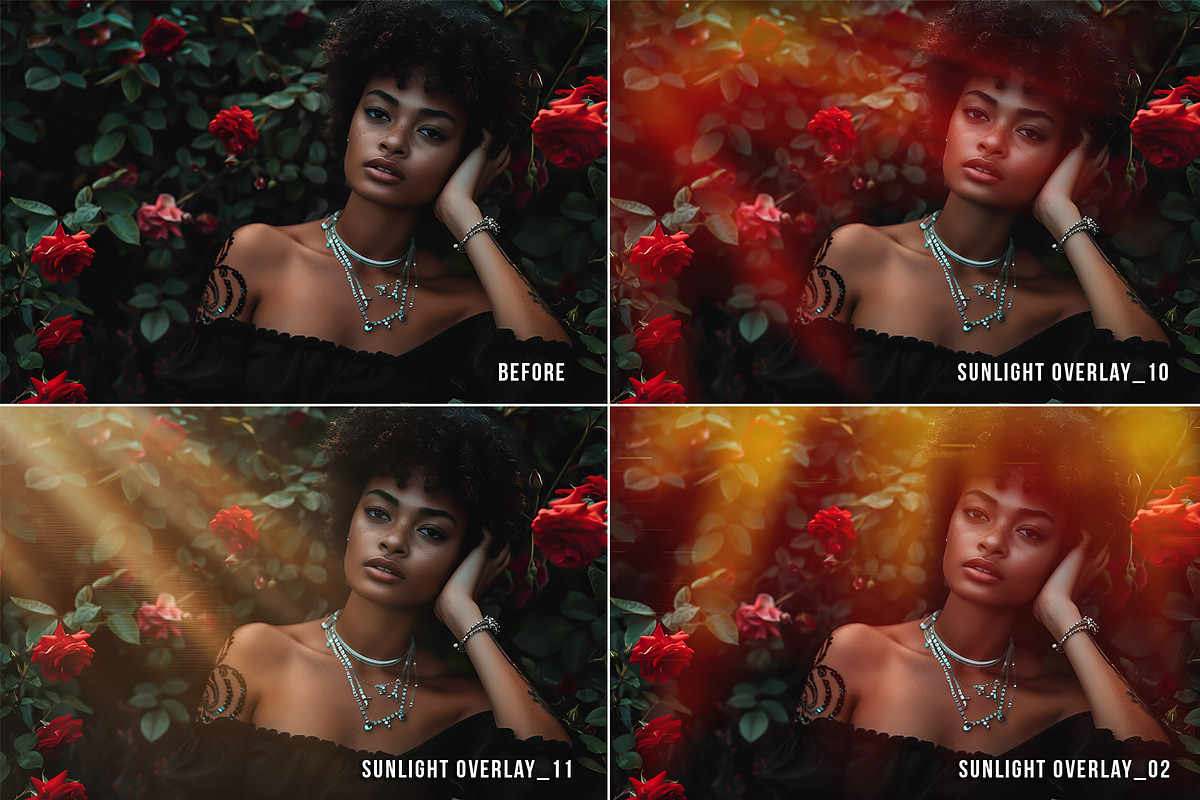 soft subtle sunlight overlays PNG, a Layer Style Add-On by Walllow Creatives (Photo 2 of 6)