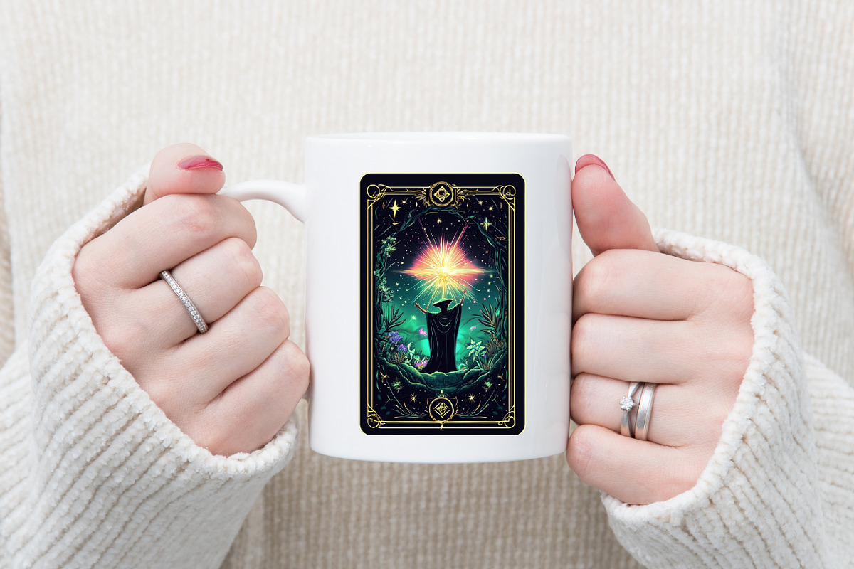 Obsidian Veil Oracle _ Card Tarot, an Illustration by SinaCreation (Photo 5 of 5)