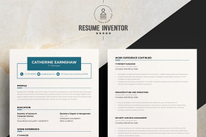 IT Manager CV Template Design