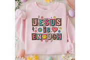 Jesus is Enough PNG,Christian Retro, an Illustration by Designking (Thumbnail 5 of 6)