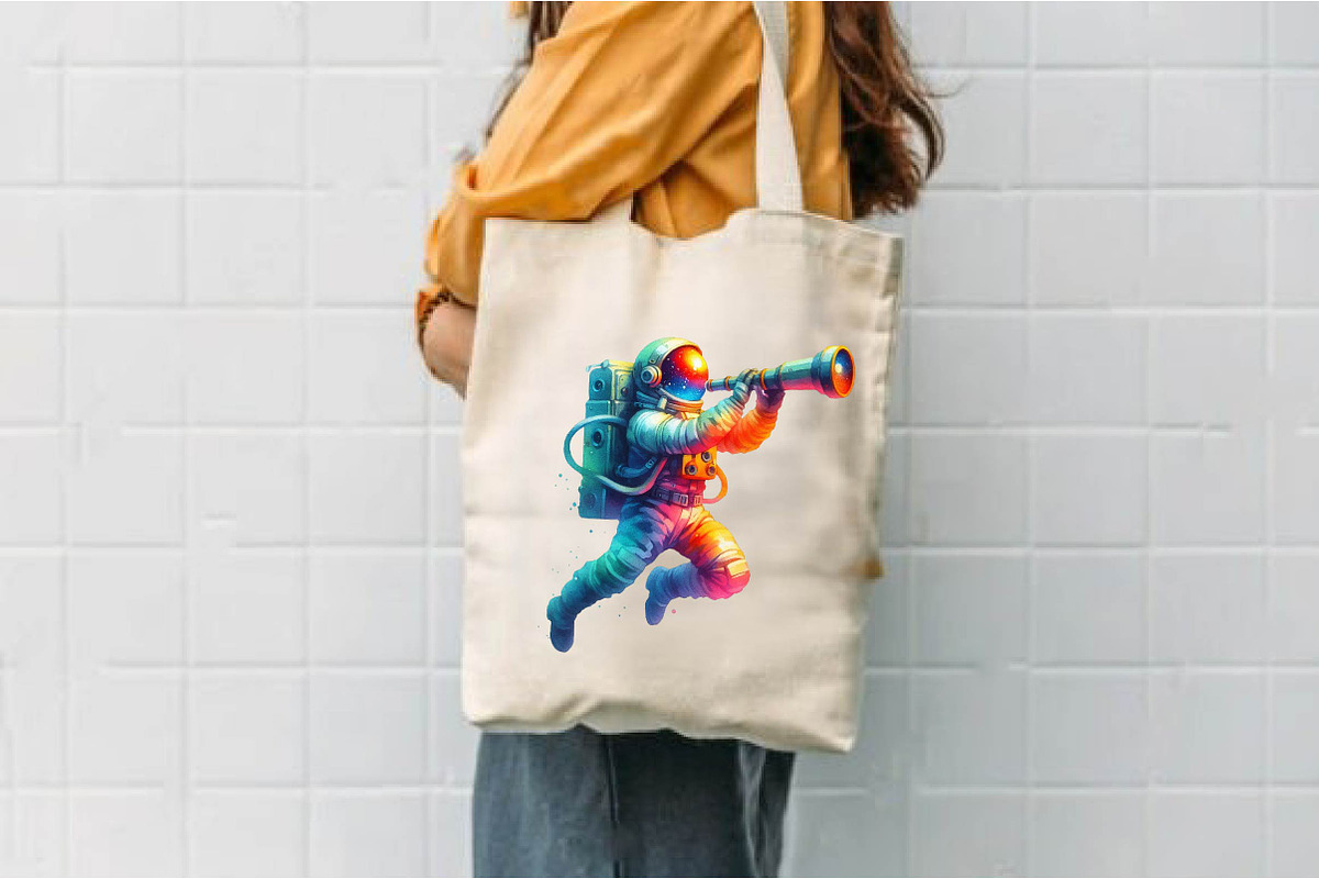 Astronaut and Space Watercolor, a Technology Illustration by fashionaddict (Photo 5 of 7)