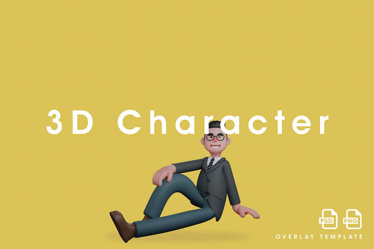 sits on the floor with one leg bent, a Person Illustration by overlaytemplates