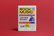Vintage Rock Music Flyer Set, a Flyer Template by graphicook (Thumbnail 2 of 4)