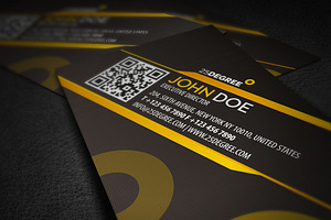 25 Degree Business Card Design