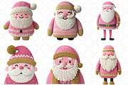 Crochet Christmas Santa Clipart, an Illustration by Black Bird Studio (Thumbnail 4 of 6)