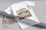 Coffee Typography T-shirt Design PNG, an Illustration by zahidhossainalif (Thumbnail 2 of 5)
