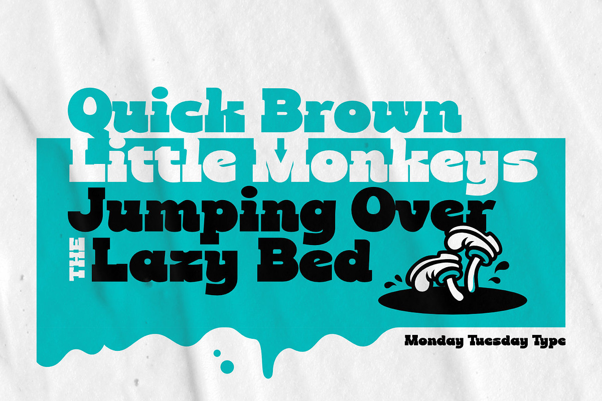 Monday Tuesday - Retro Type, a Slab Serif Font by ikiiko (Photo 3 of 6)