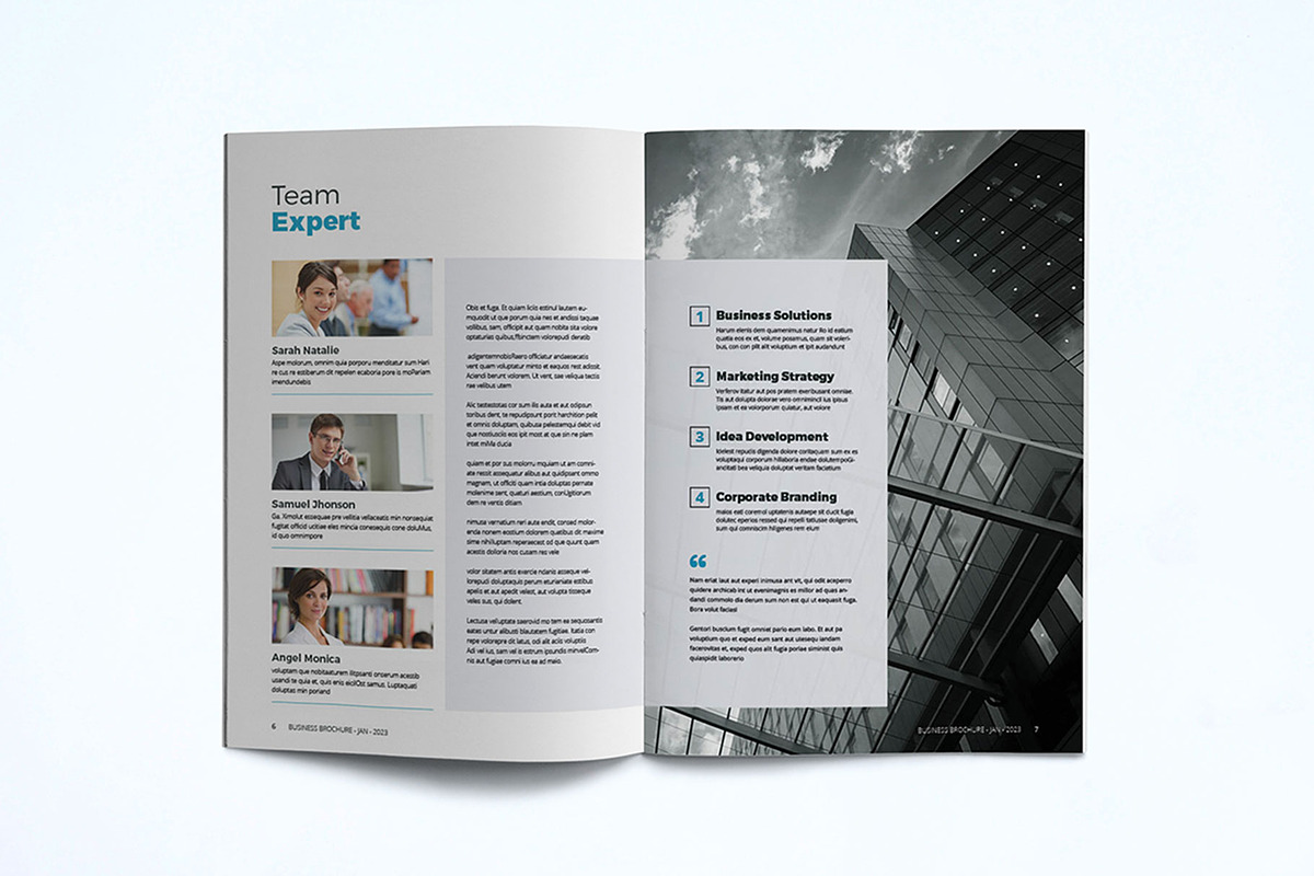 Business Brochure Template, a Brochure Template by UnicodeID (Photo 4 of 8)