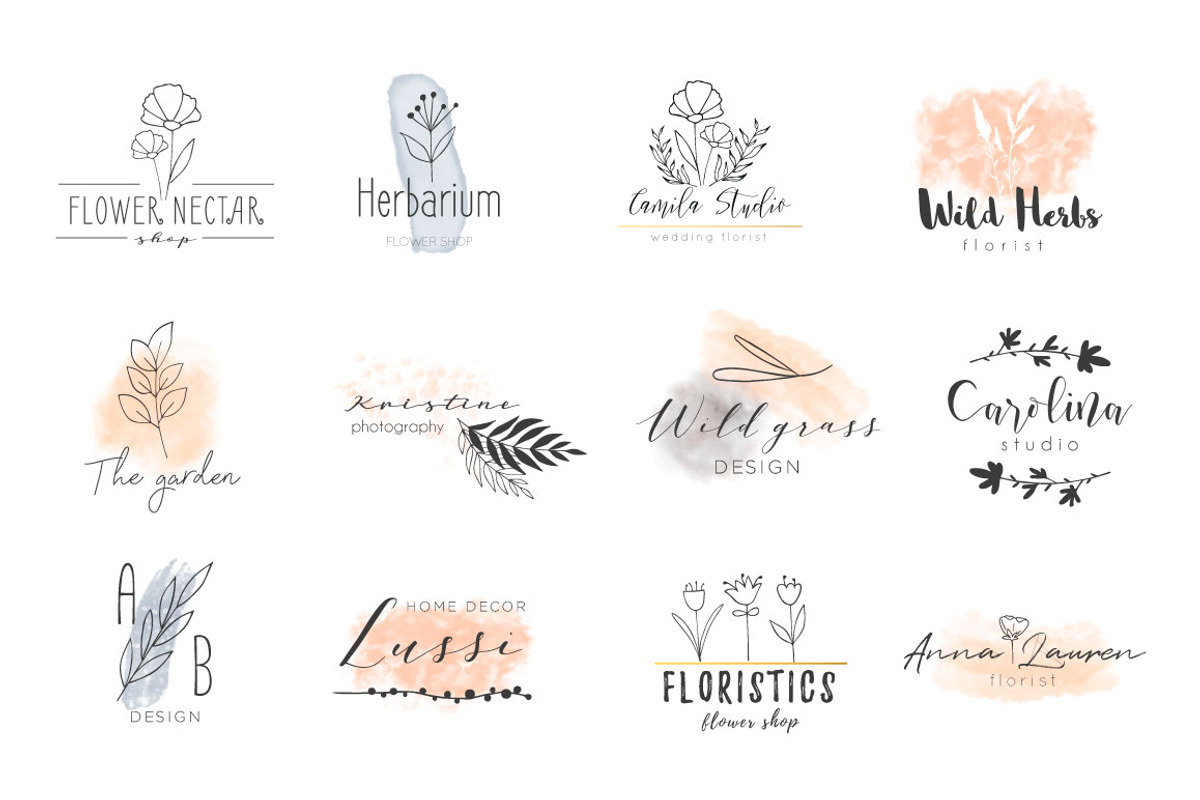 SALE!  Floral Scent LOGO CREATOR, a Branding & Logo Template by Katya_lu (Photo 7 of 11)