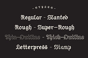 Vanity - Fraktur Blackletter, a Blackletter Font by OPENCITYDESIGNCO (Thumbnail 4 of 7)