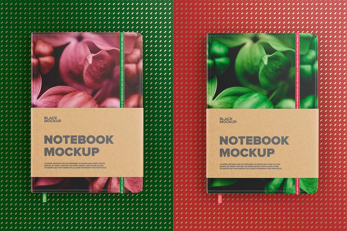 Notebook in craft  packaging mockup, a Packaging Mockup by BlackMockup (Photo 6 of 10)