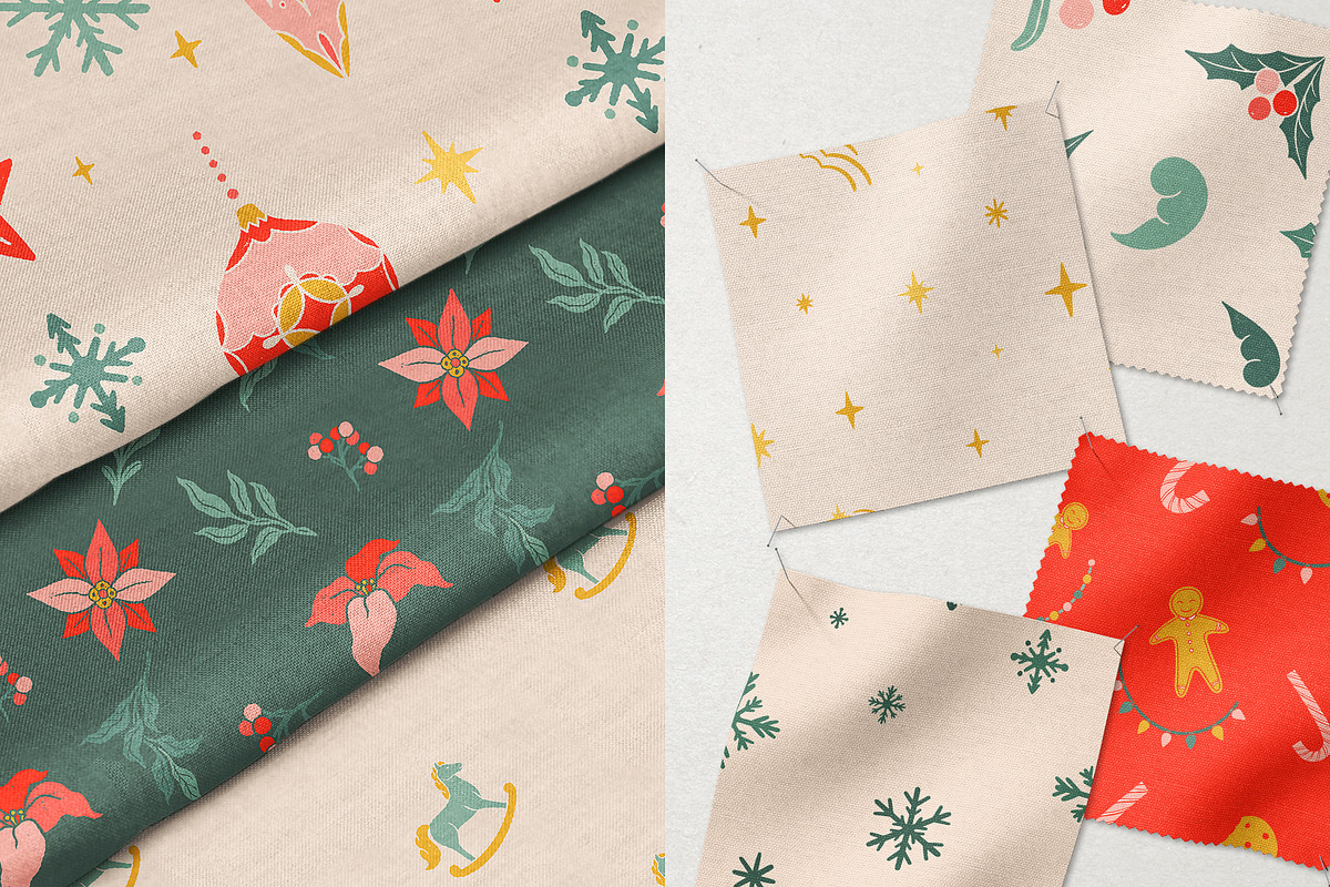 Christmas Retro collection., a Decorative Illustration by ElenKoss (Photo 10 of 15)