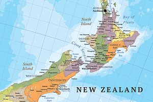 Australia And New Zealand Map