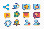 Social Media Messaging Icon, a Technology Illustration by Partikusi Design (Thumbnail 3 of 3)