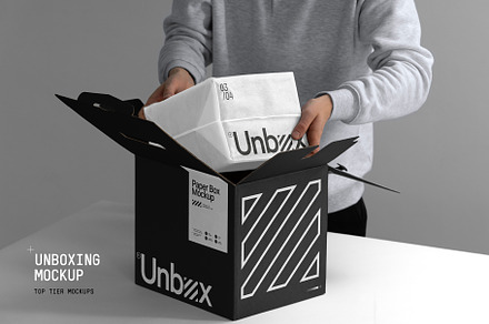 Packaging Unboxing Mockup, a Packaging Mockup by HAZARD MOCKUPS