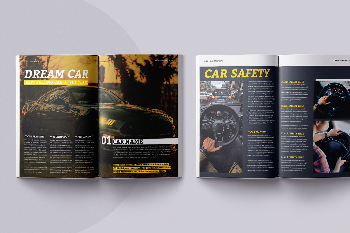 Car Magazine | Canva, a Magazine Template by ArtisticLand (Photo 8 of 9)
