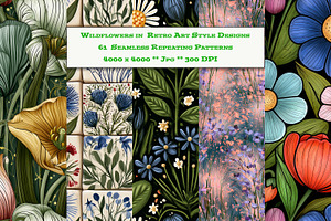 Wildflower Vintage Art Designs