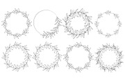 Olive Branch Line Art Clipart SVGs, a Decorative Illustration by Stellalunarts (Thumbnail 4 of 12)