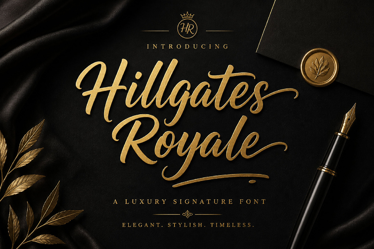 Hillgates Royale, a Sans Serif Font by Wow Magic (Photo 1 of 5)