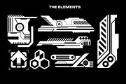 Cyberpunk Sci-Fi HUD Decals Pack, an Object Graphic by Neodivisu (Thumbnail 2 of 10)