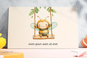 Busy Baby Bees Clipart PNG, an Animal Illustration by DesignRocket (Thumbnail 5 of 7)