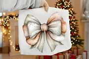 Watercolor Neutral Christmas Clipart, an Illustration by Canvas Craft (Thumbnail 5 of 6)