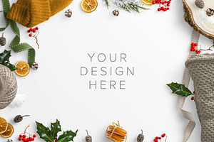 Winter Custom Scene Mockup 004