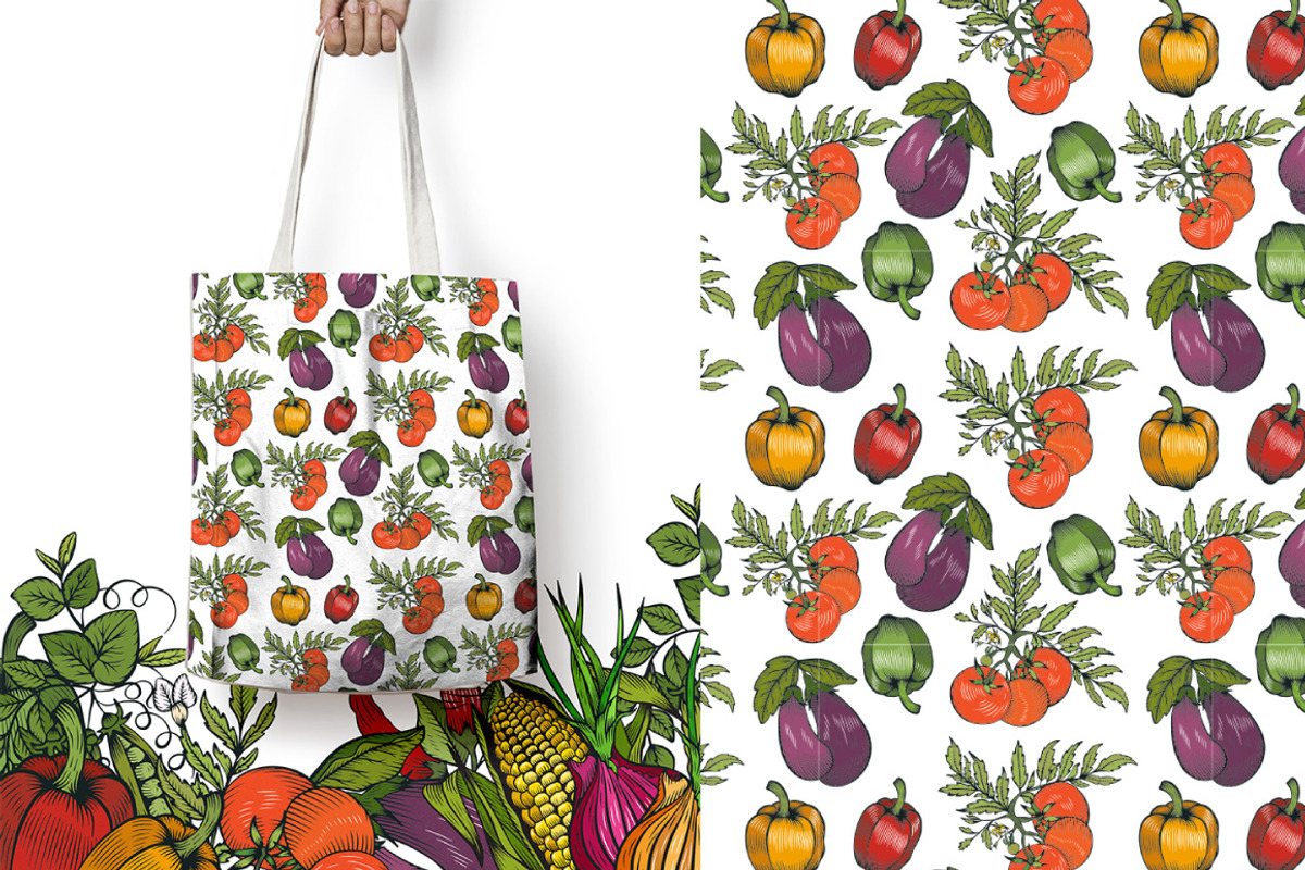 Vector vegetables, a Food Illustration by TashaDraw (Photo 11 of 13)