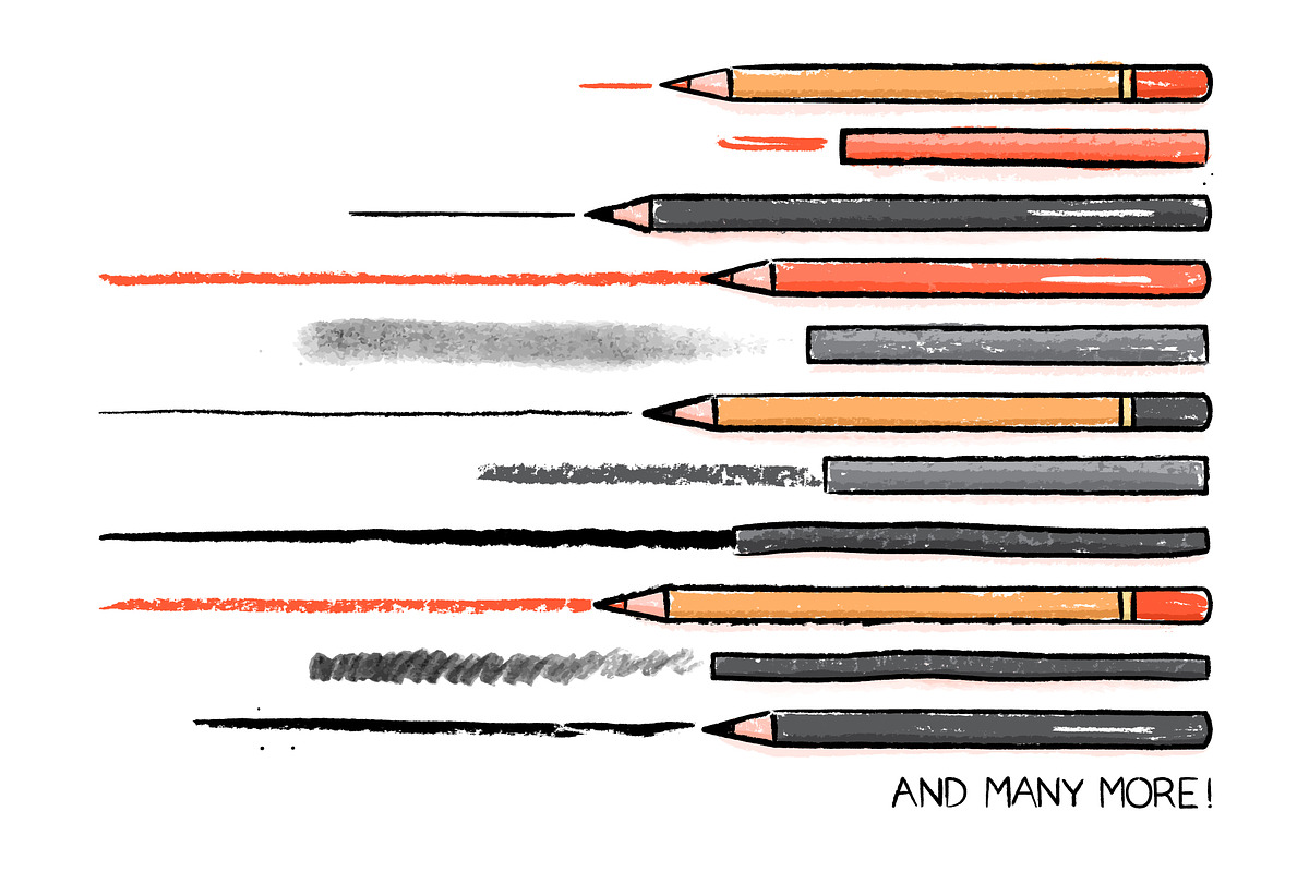Hand Drawn Charcoal Brushes, a Brush Add-On by Side Project (Photo 4 of 6)
