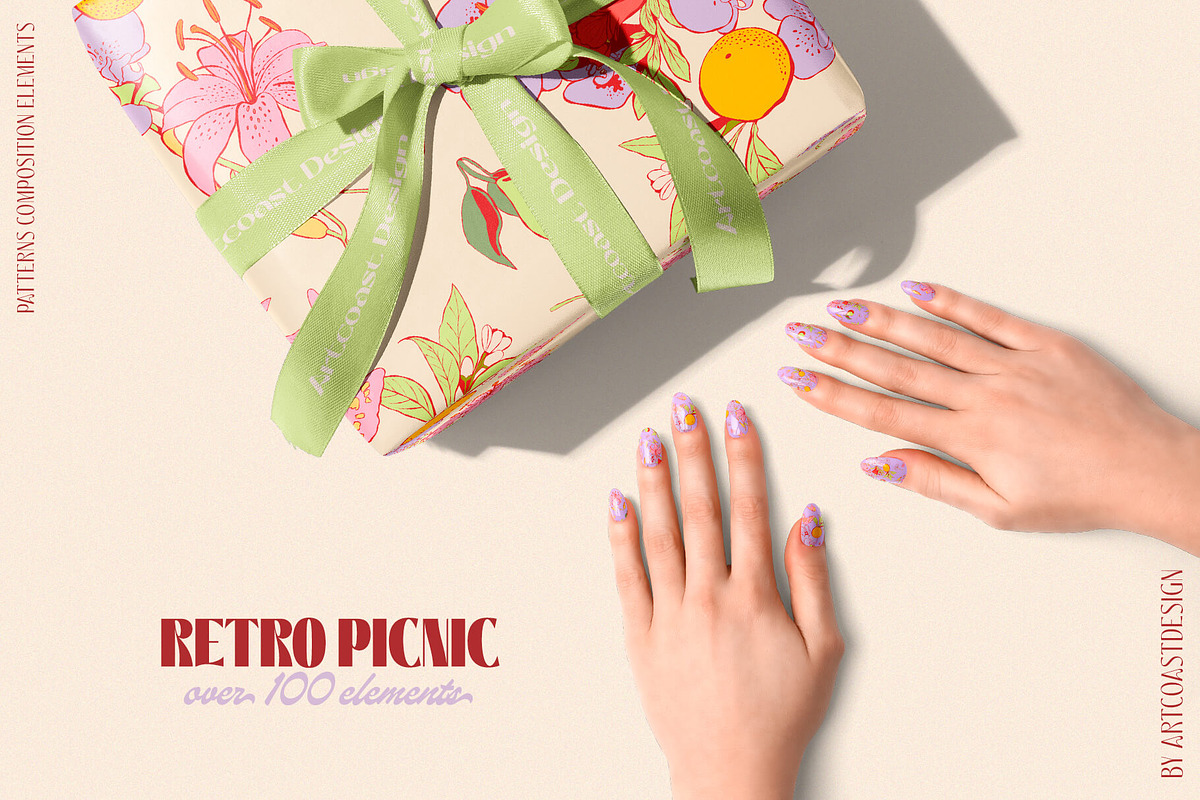 Retro Picnic & Affirmations Posters, a Food Illustration by nadispasibenko (Photo 11 of 14)